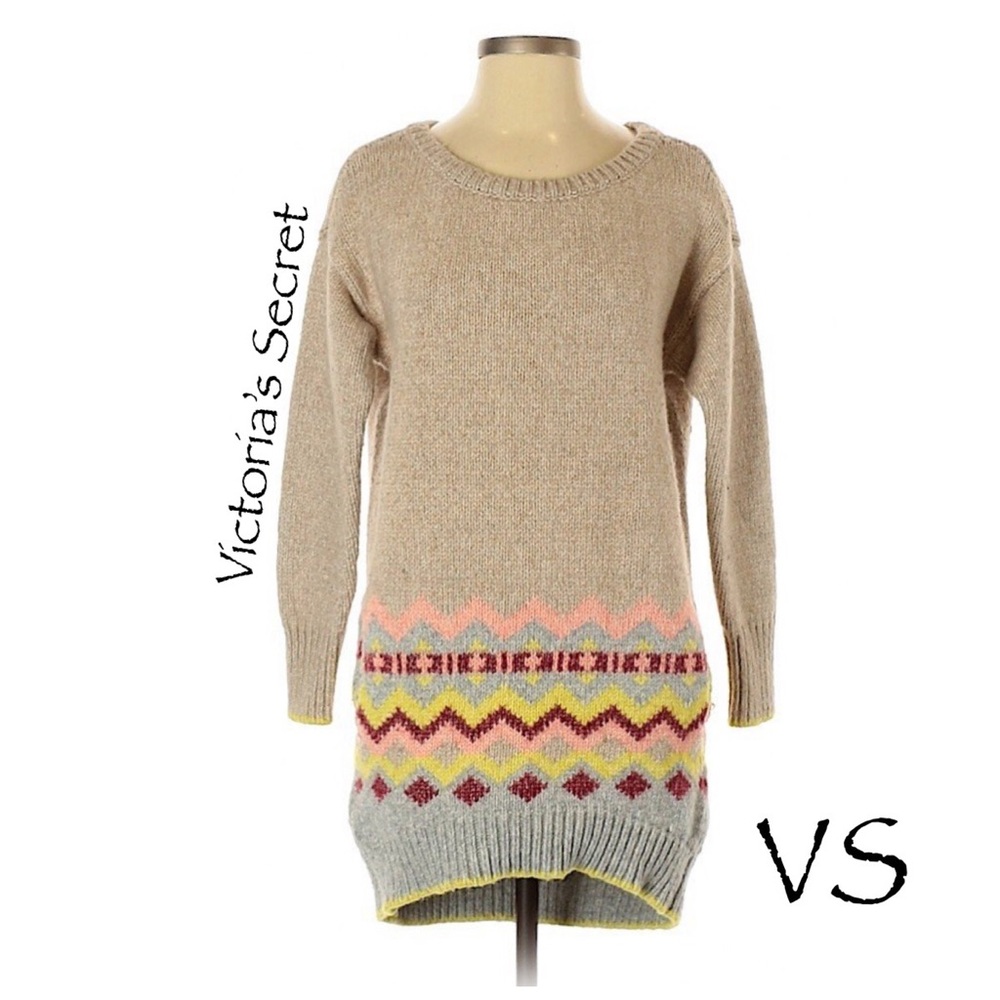 VS Victoria’s Secret Oversized Gorgeous Tunic Fall Winter Sweater Pocket